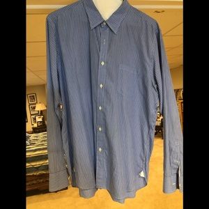 jCrew, Blue Striped, Button Down Shirt, XL